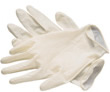 A pair of latex gloves.